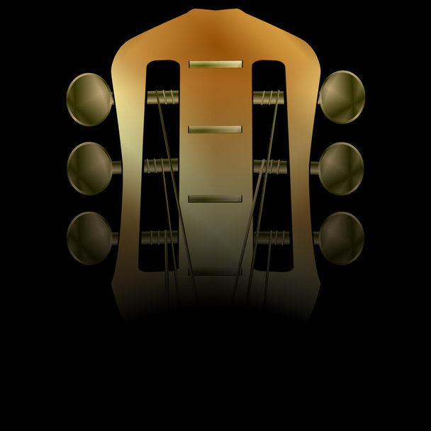 akustinen kaula kitara lähikuva
 - Vektori, kuva