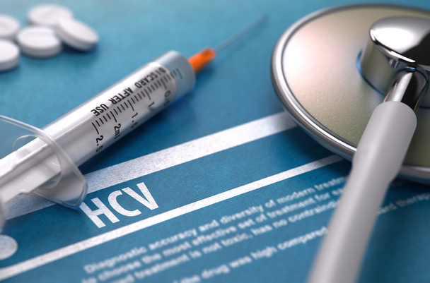 Діагноз - HCV. Медична концепція
. - Фото, зображення
