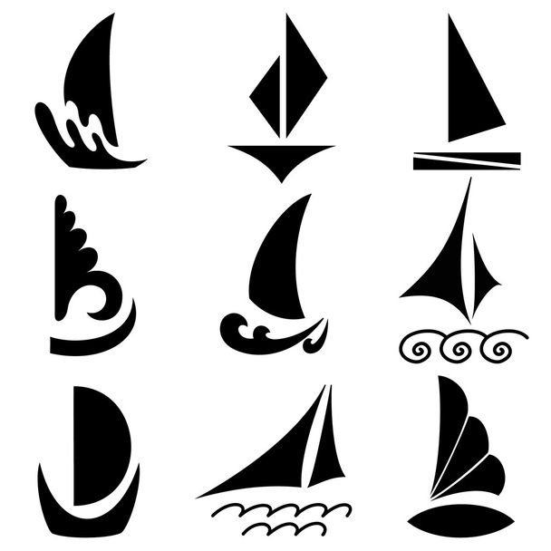 Set of Ships - Vector, Image