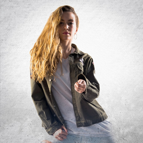 Teen girl over isolated background - Photo, Image