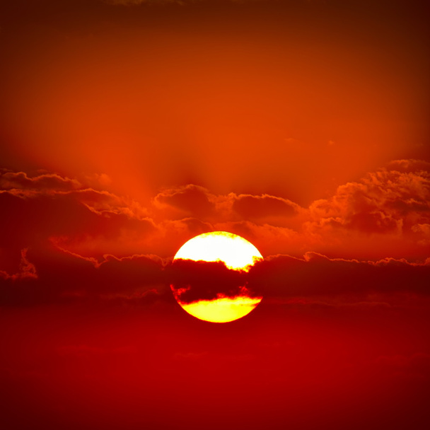 Piękny zachód słońca - Zdjęcie, obraz