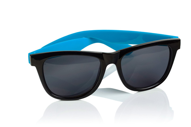 plastic sunglasses on white background - Foto, imagen