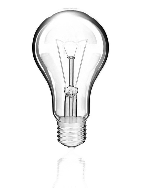 lâmpada elétrica no fundo branco - Foto, Imagem