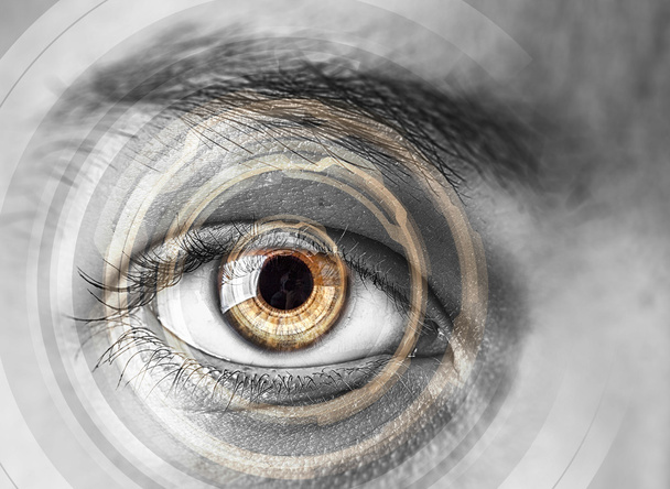 Eye scanning. Concept image - Φωτογραφία, εικόνα