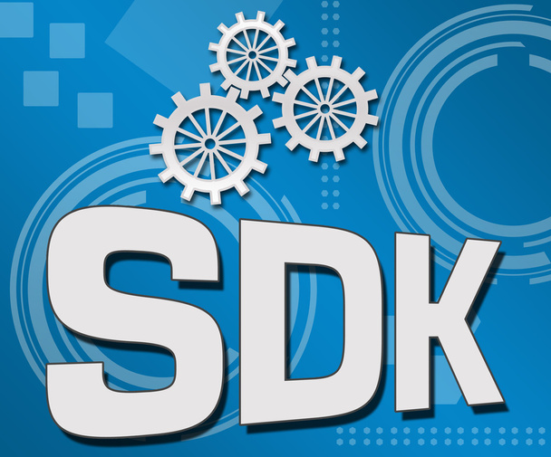 SDK Azul Plano de fundo técnico
  - Foto, Imagem