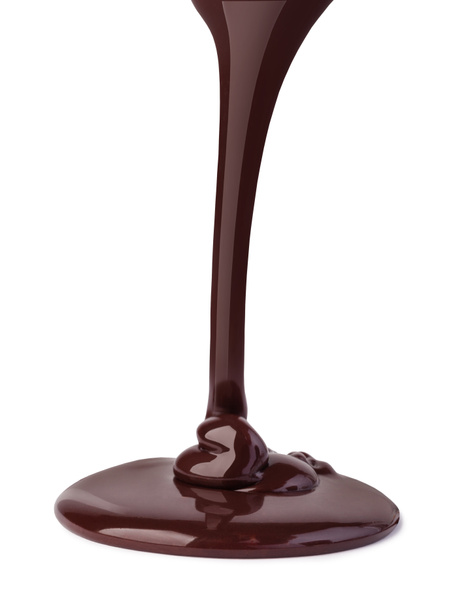 geschmolzene Schokolade isoliert auf einer weißen - Foto, Bild