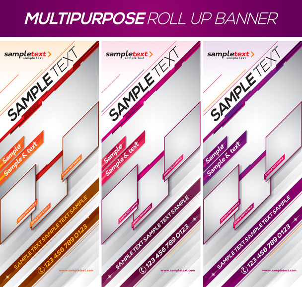 Modern multipurpose roll up banner  - Vector, imagen