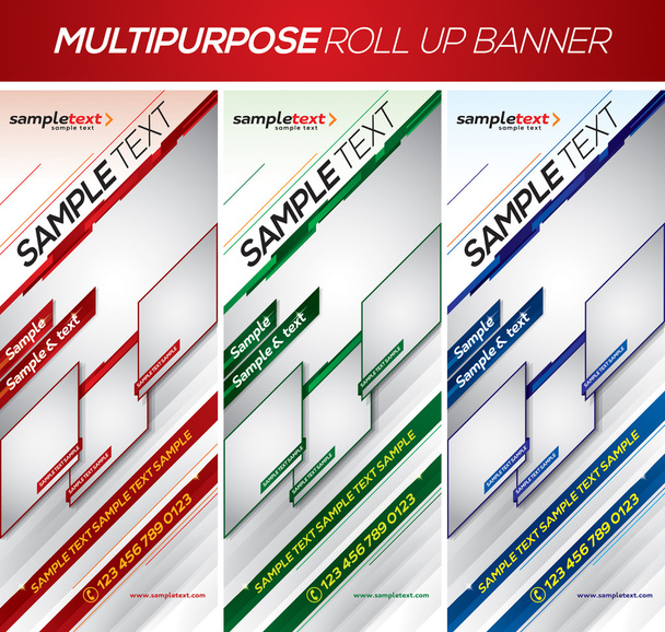 Modern multipurpose roll up banner  - Vector, imagen