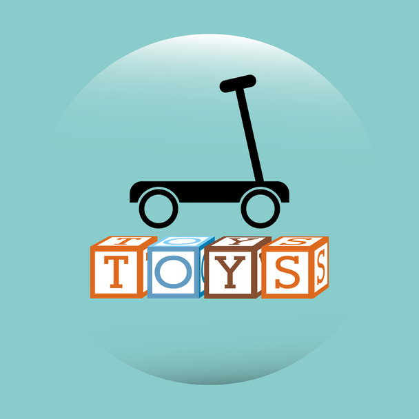 speelgoed kinderen ontwerp - Vector, afbeelding