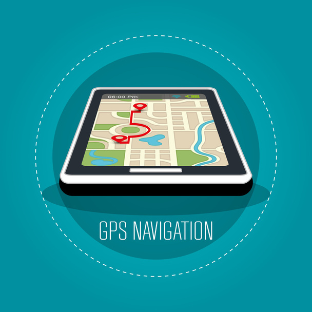 GPS Nawigacja projekt  - Wektor, obraz