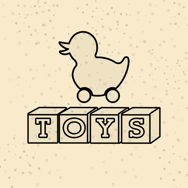 oyuncaklar çocuklar tasarım - Vektör, Görsel