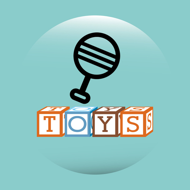 toys kids design - Vektor, obrázek
