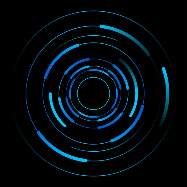 Abstract vector of blue circles - Vector, Image