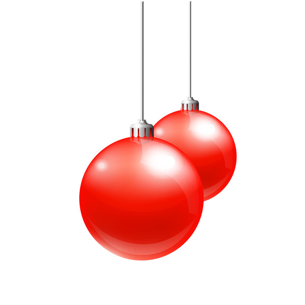 Christmas balls vector - Διάνυσμα, εικόνα