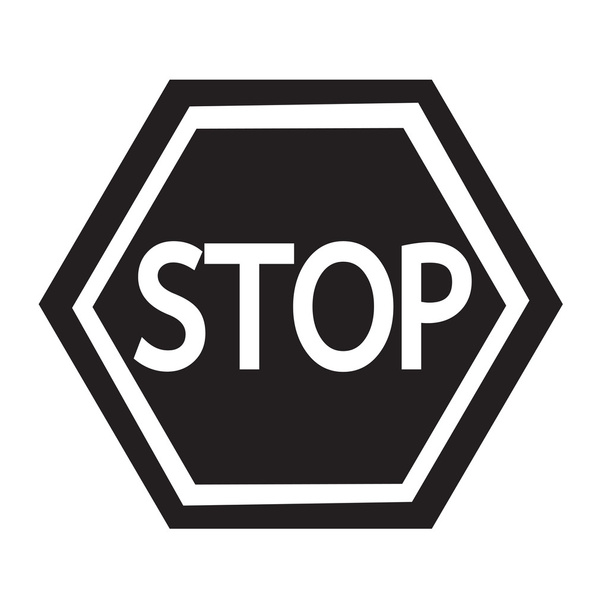 Stopbord pictogram afbeelding ontwerp - Vector, afbeelding