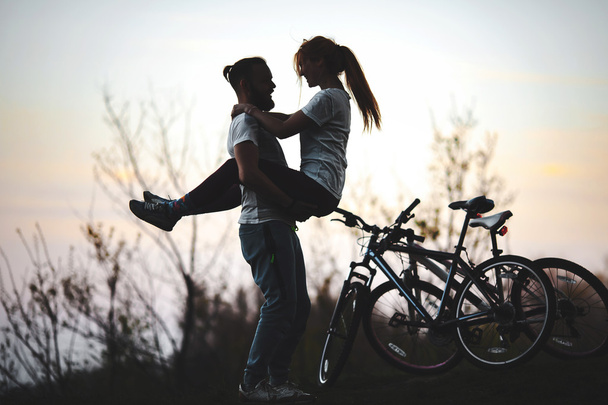 Beautiful young loving couple - 写真・画像