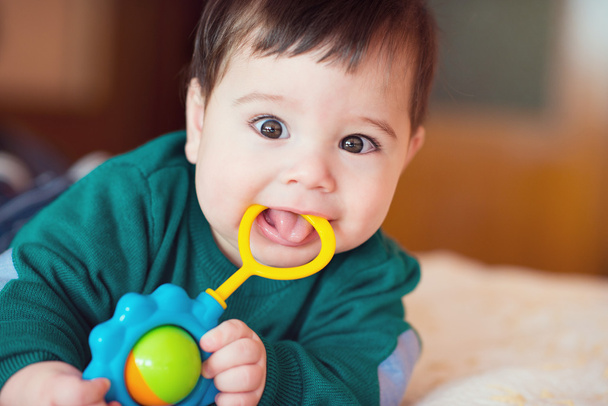 Portrait of happy beautiful baby - Photo, Image