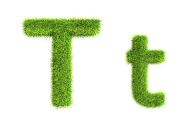 Grass letters - Foto, afbeelding