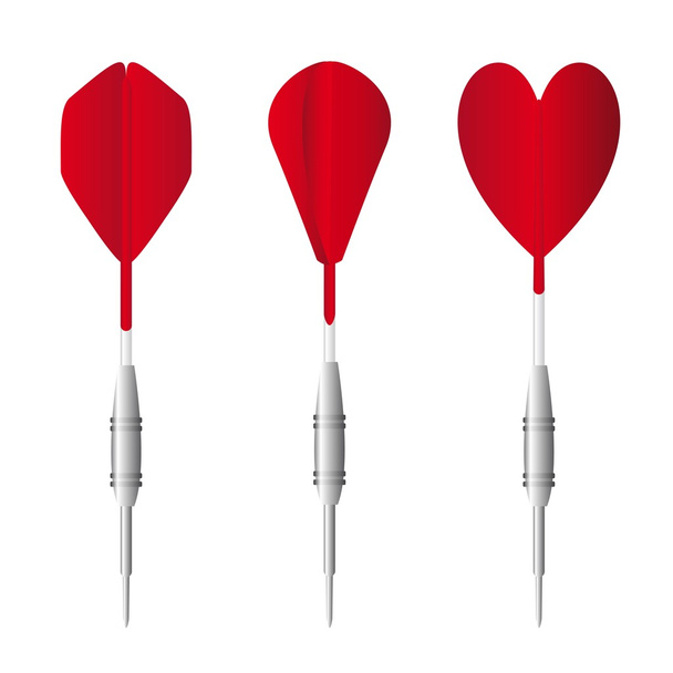 red darts - Vector, Image