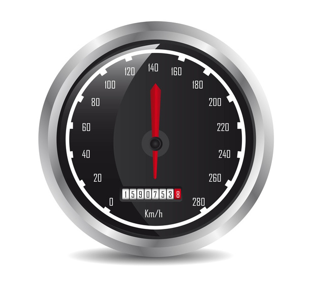 car speedometer - Vector, Image
