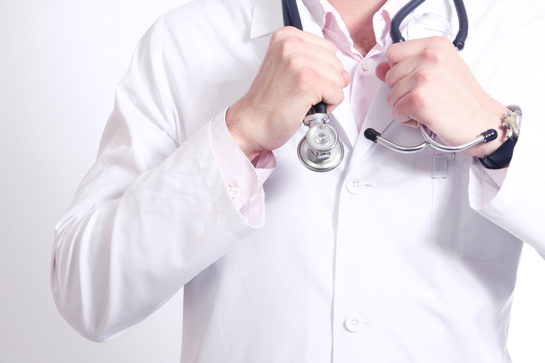 Doctor in a white coat - Foto, imagen