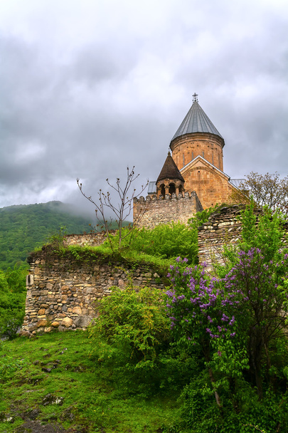 Ananuri castle complex on the Aragvi river in Georgia. - Foto, imagen