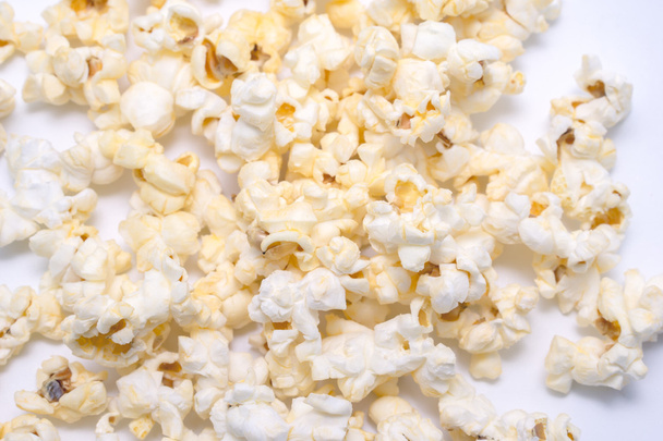 Popcorn on white background - Fotó, kép