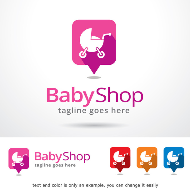 赤ちゃんショップのロゴのテンプレート デザインのベクトル - ベクター画像