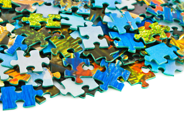 Heap of puzzle - Fotoğraf, Görsel