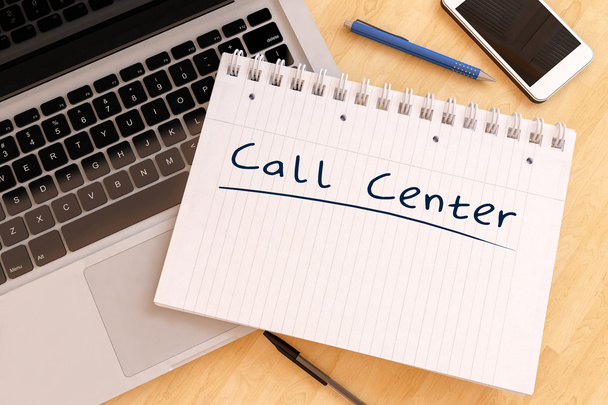 Call Center text concept - Фото, изображение