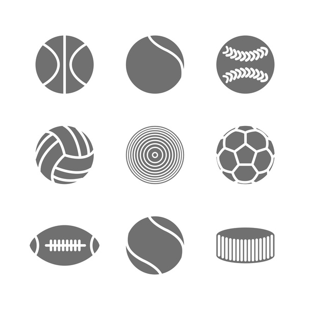 Icons balls, vector illustration. - Wektor, obraz