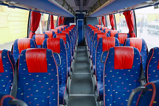 Bus interior seats - Foto, Imagen
