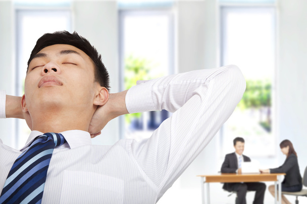 Relax businessman in the office - Foto, Imagem