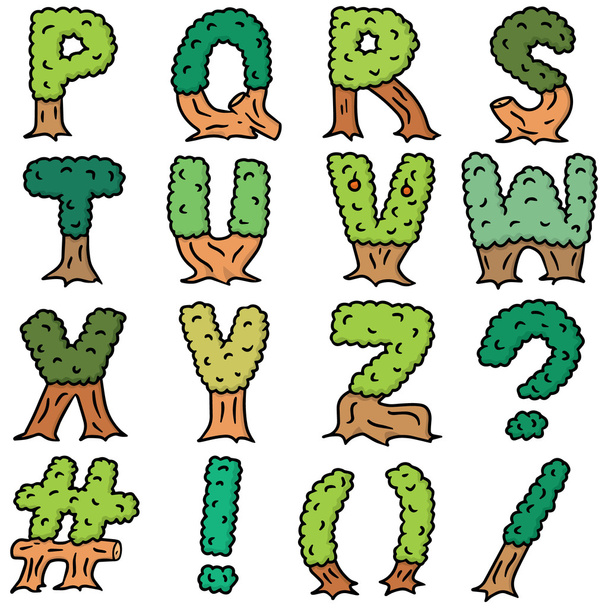 conjunto vetorial de árvore de alfabeto
 - Vetor, Imagem