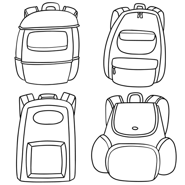 vector set of bag - Vettoriali, immagini