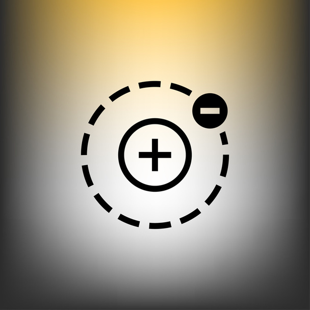 atom scheme icon - Διάνυσμα, εικόνα