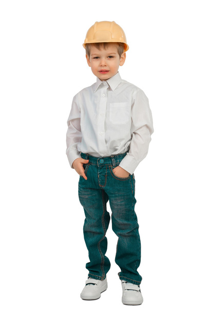 The little boy on a white background - Photo, image