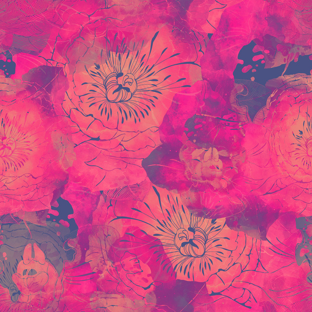екзотичні квіти. безшовний візерунок
 - Фото, зображення