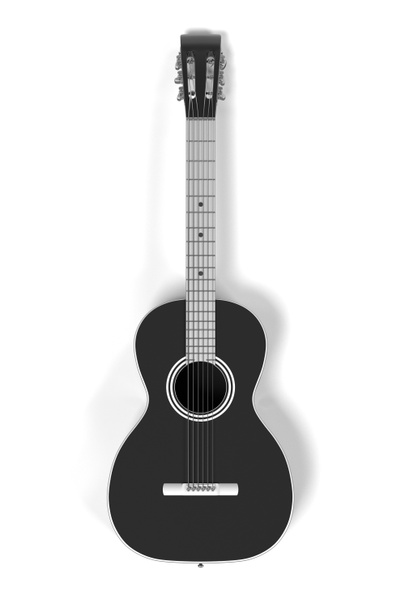 アコースティック ギターの 3 d レンダリング - 写真・画像