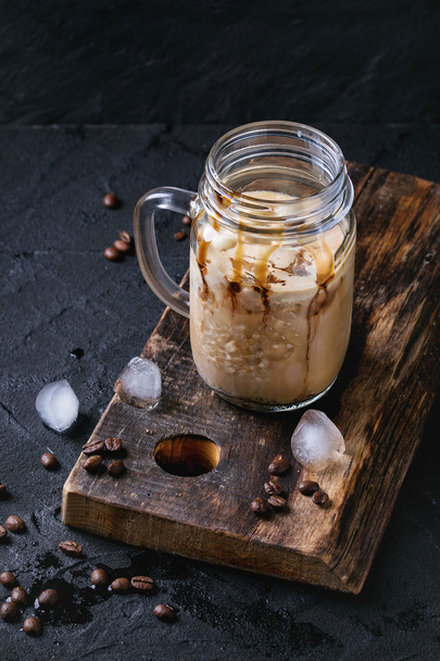 Ice coffee with cream - Фото, изображение
