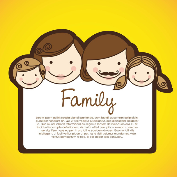 Família feliz - Vetor, Imagem