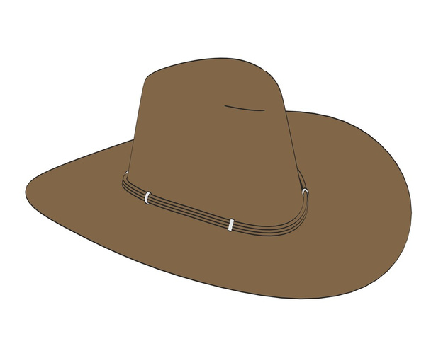 2d cartoon illustration of hat - Photo, Image