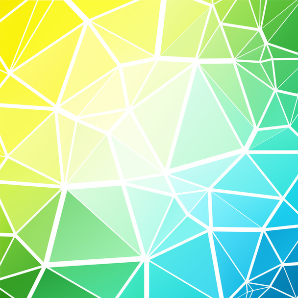 grün blau Mosaik Low Poly geometrischen Hintergrund - Vektor, Bild