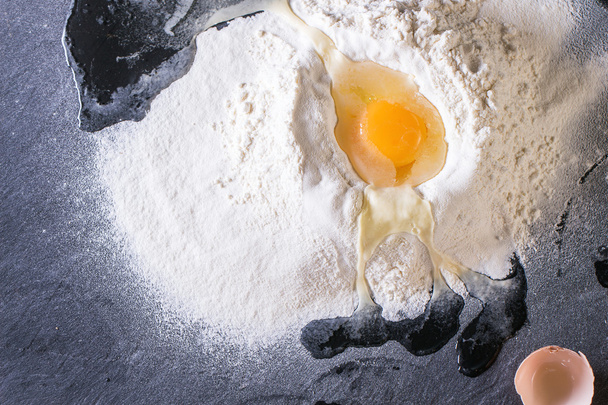 Flour and eggs - Фото, зображення