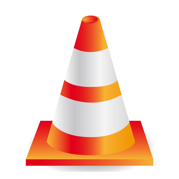 traffic cone - Vector, Image