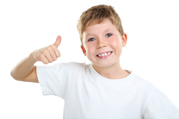 little boy  thumbs up - Photo, Image