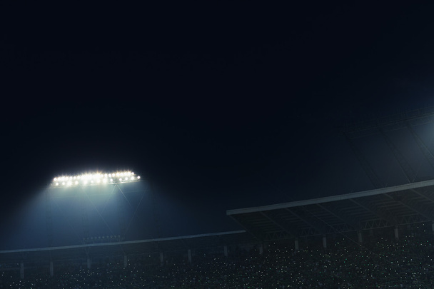 Vista de las luces del estadio por la noche
 - Foto, Imagen