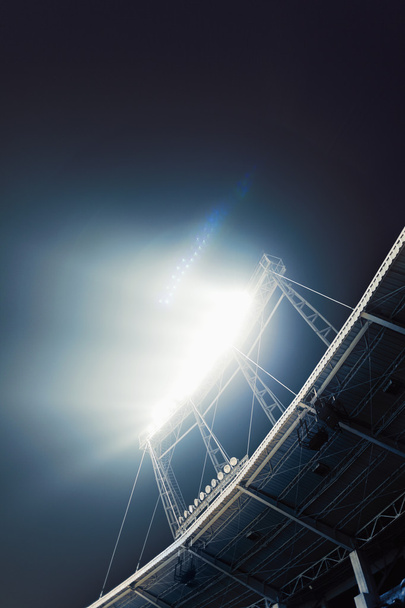 Vue des lumières du stade la nuit
 - Photo, image