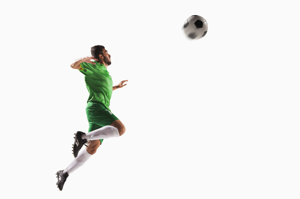 Atlet başlık futbol topu - Fotoğraf, Görsel