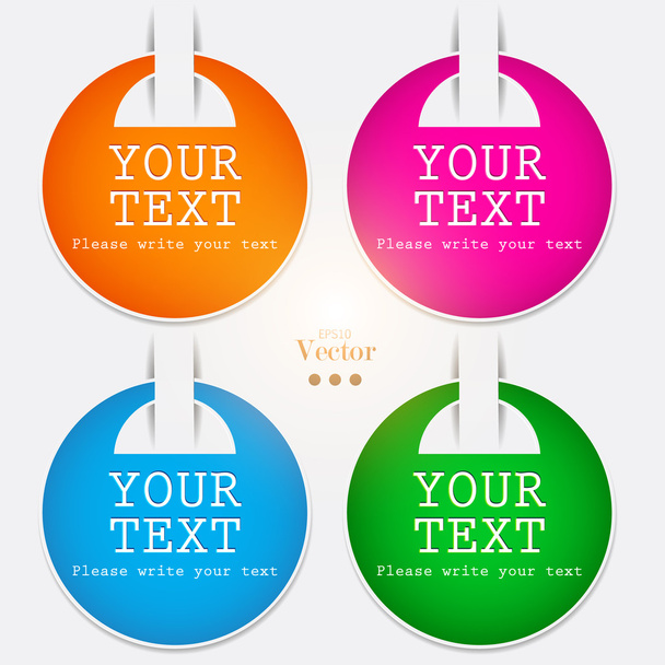 Vector stickers and bookmarks - Vector, imagen